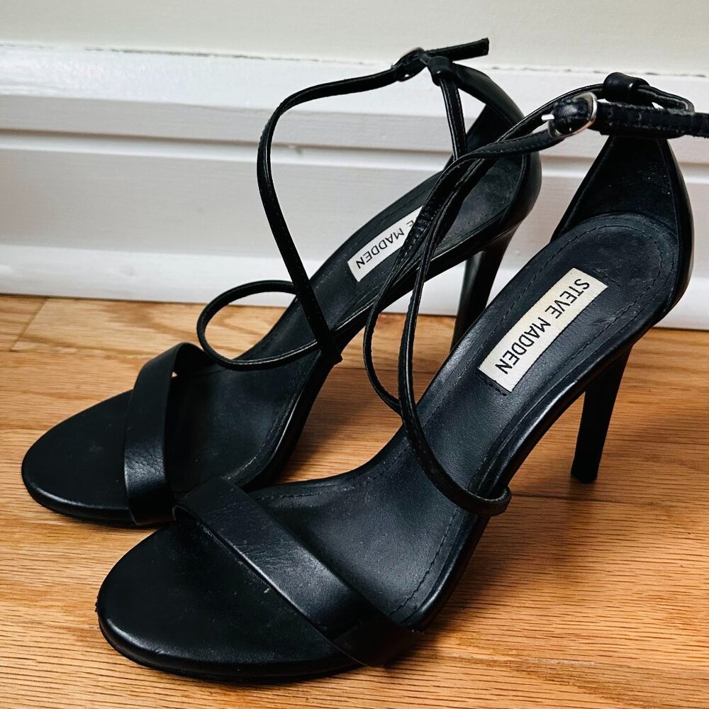 Strappy Black Heels